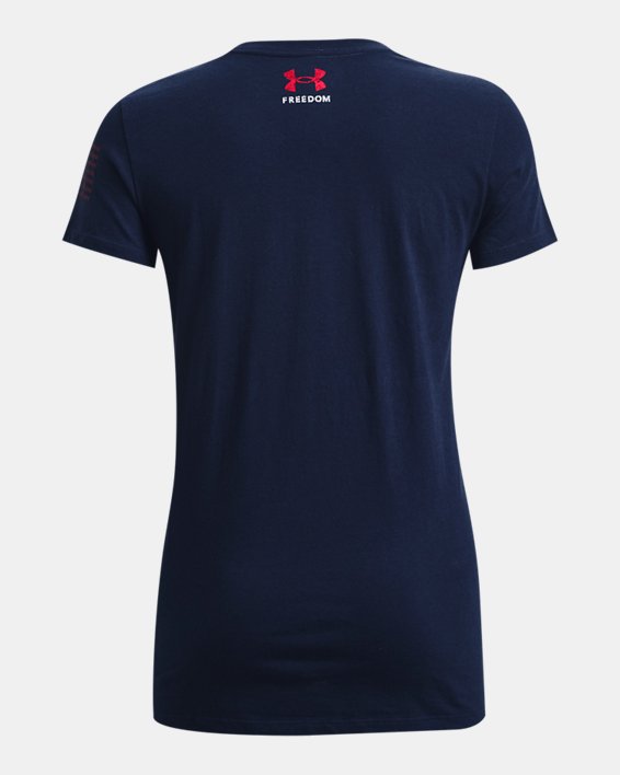 Women's UA Freedom United T-Shirt, Navy, pdpMainDesktop image number 5